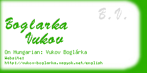 boglarka vukov business card